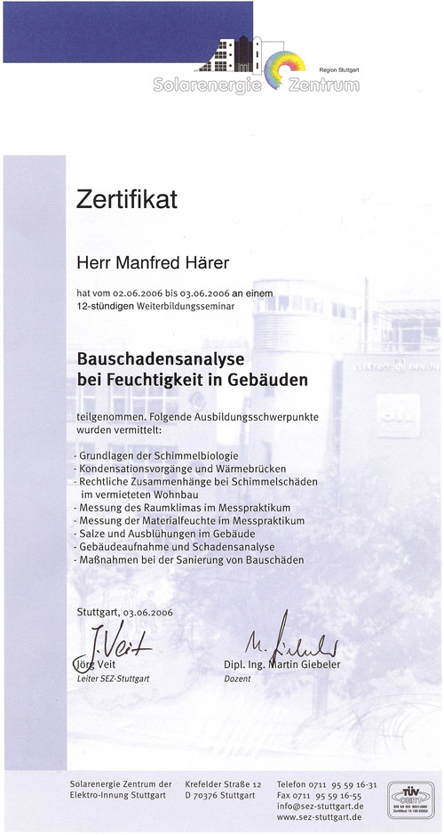 Bauschadensanalyse